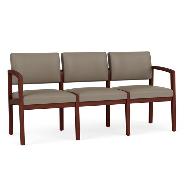Lesro 3 Seat Tandem Seating W/ No Center Arms, 65 in W 26 in L 31.5 in H, Lenox Series LW3101 - main